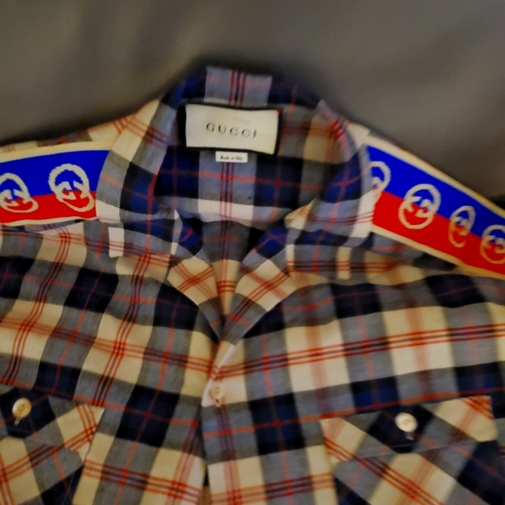Men Gucci Flannel Shirt